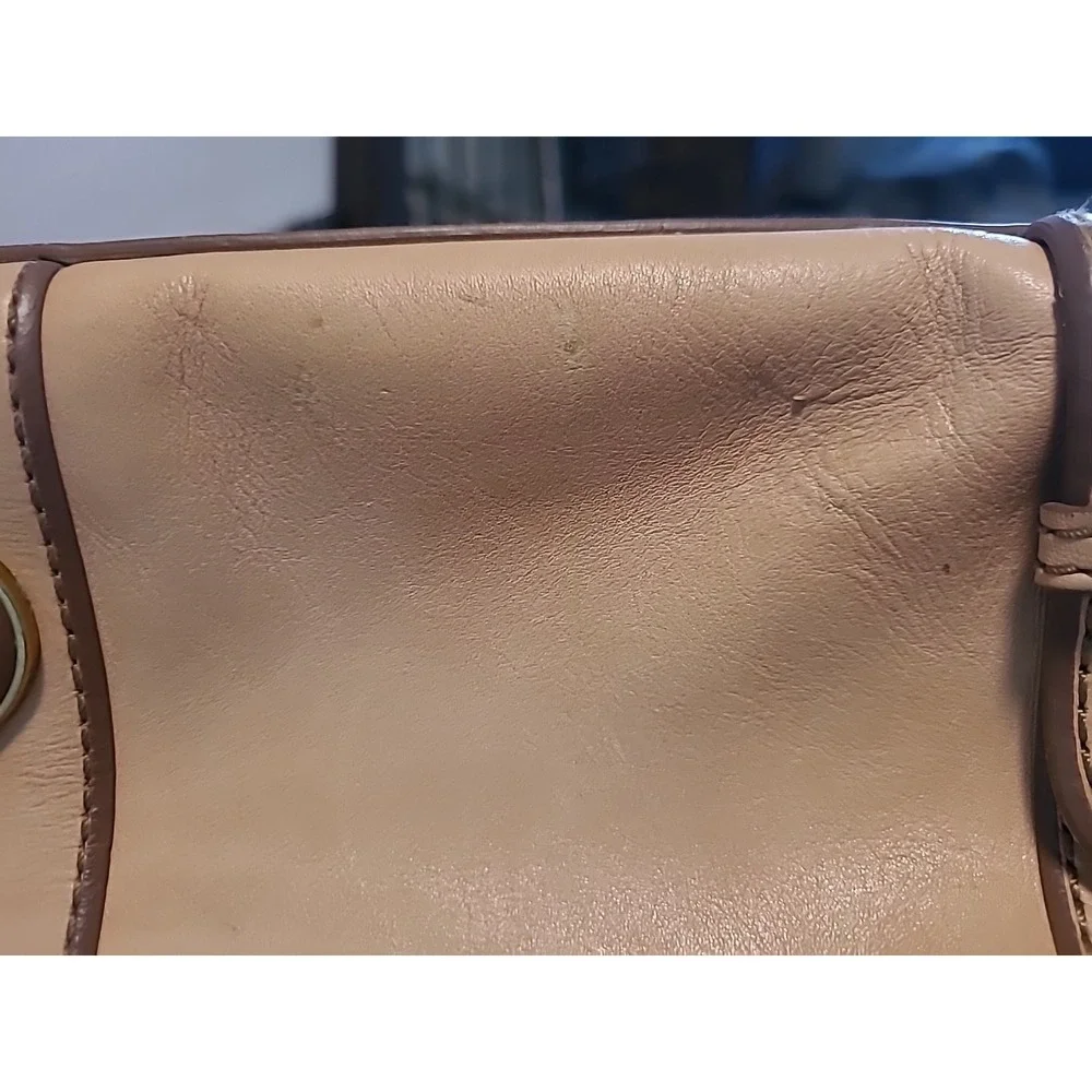 FOSSIL Vintage Reissue Carmel Tan Shoulder Tote Purse Bag Leather